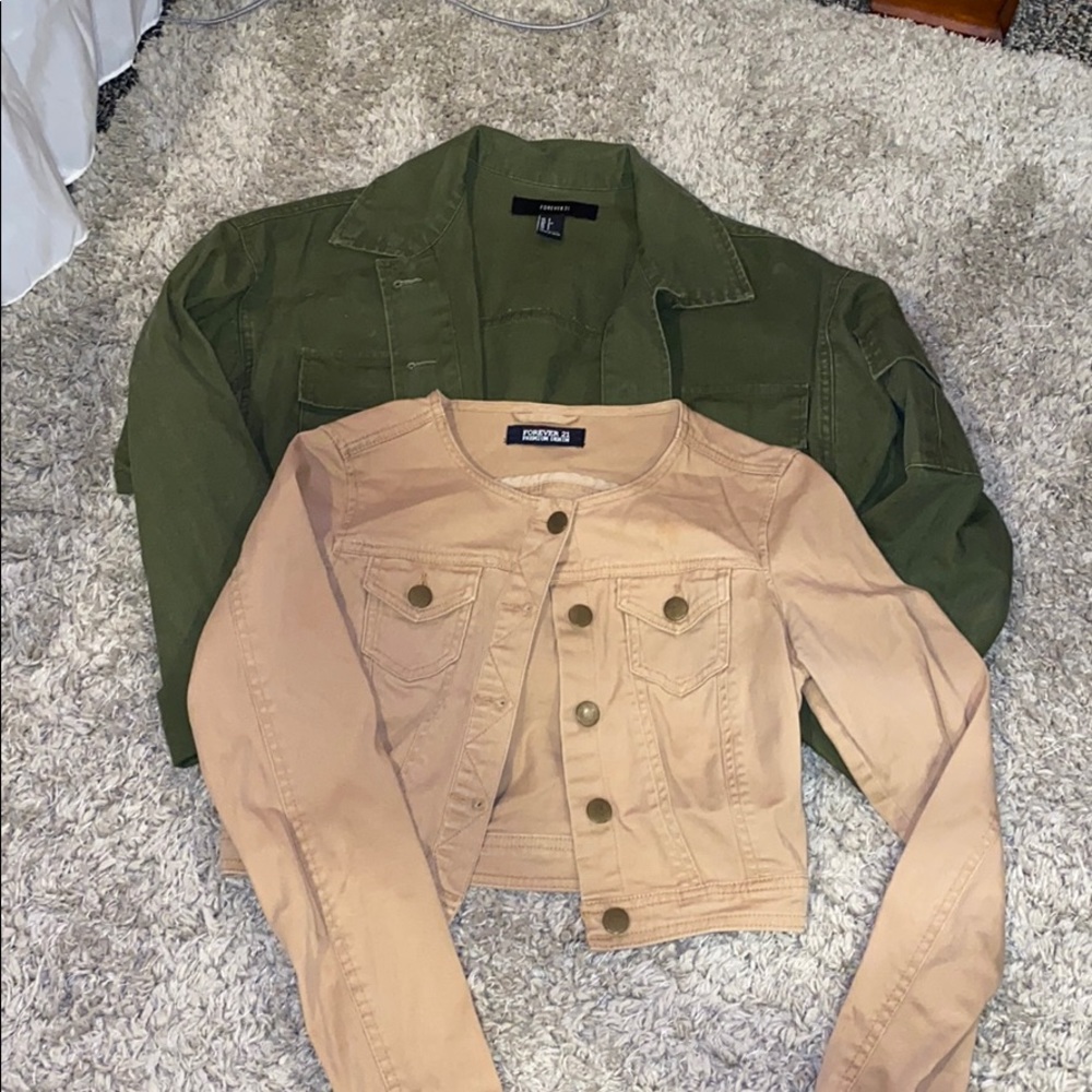 FOREVER 21 cropped jacket bundle ✨